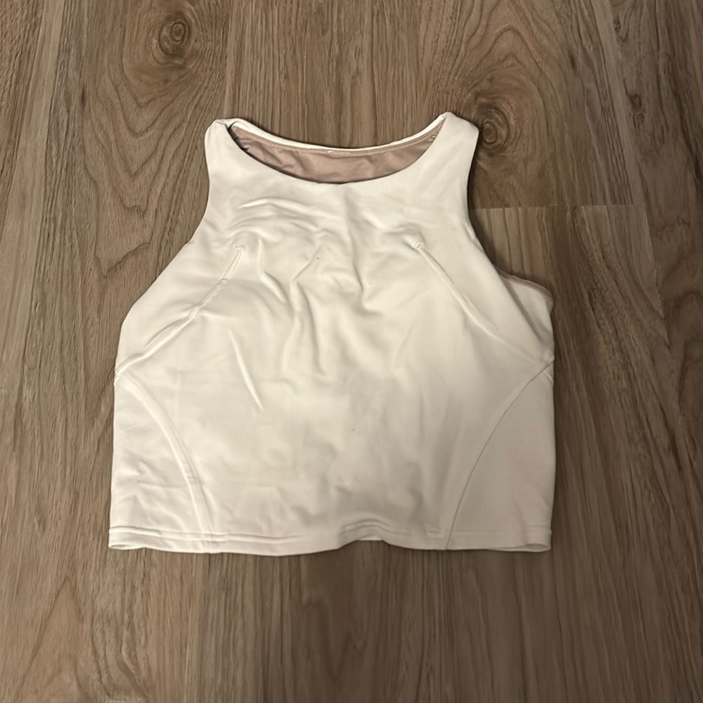 Lululemon Wunder Train Racerback Top White Sz 8